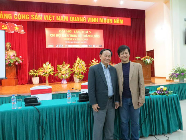 chủ tịch hội kts việt nam và kts lê tuấn long