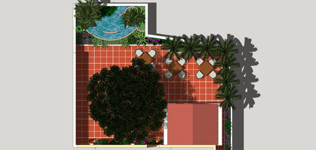 góc nhìn phương án thiết kế nhà vườn 2