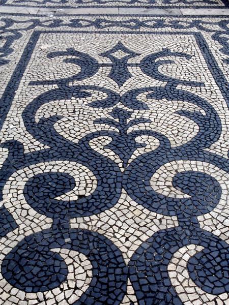 Thảm mosaic phong cách hiện đại