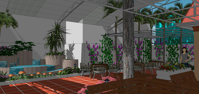 một góc nhìn sân vườn