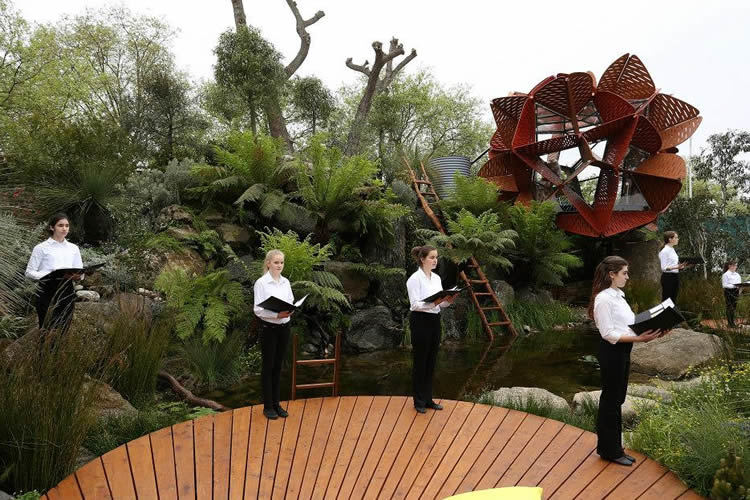 mẫu sân vườn dành giải trong Chelsea garden show 2013