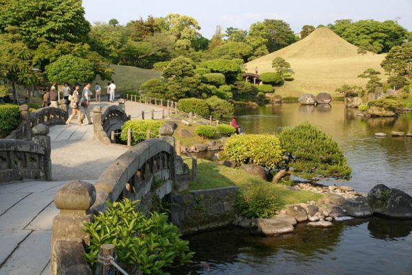 vườn đẹp Nhật Bản, đơn giản cũng là một tính năng quan trọng